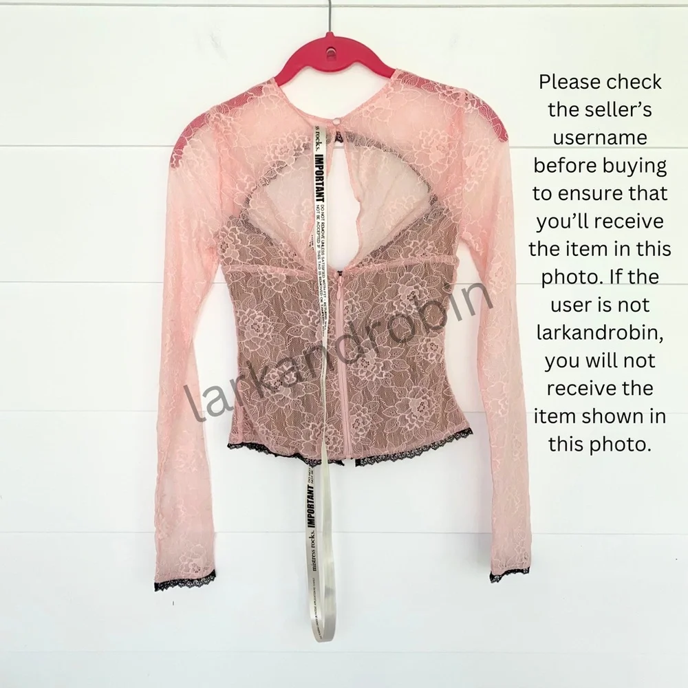 NEW Mistress Rocks Peony Lace Cutout Top and Skirt Set XS